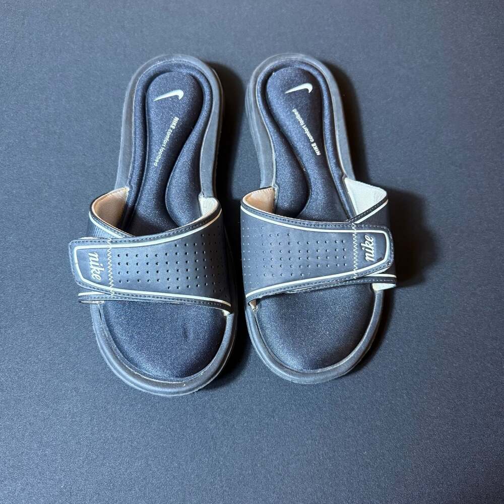 Nike Comfort Footbed Slide Sandals Black Women's Size 10